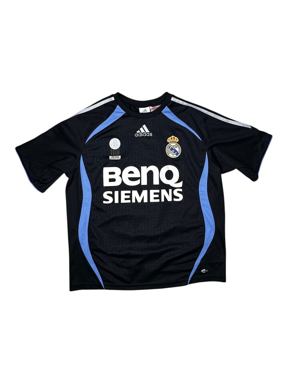 Adidas Real Madrid Kids' Black and Blue Soccer Jersey